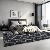 Sour Lemon 120x160 cm Grey Shaggy Rug Soft Anti Slip Large Carpet view 9