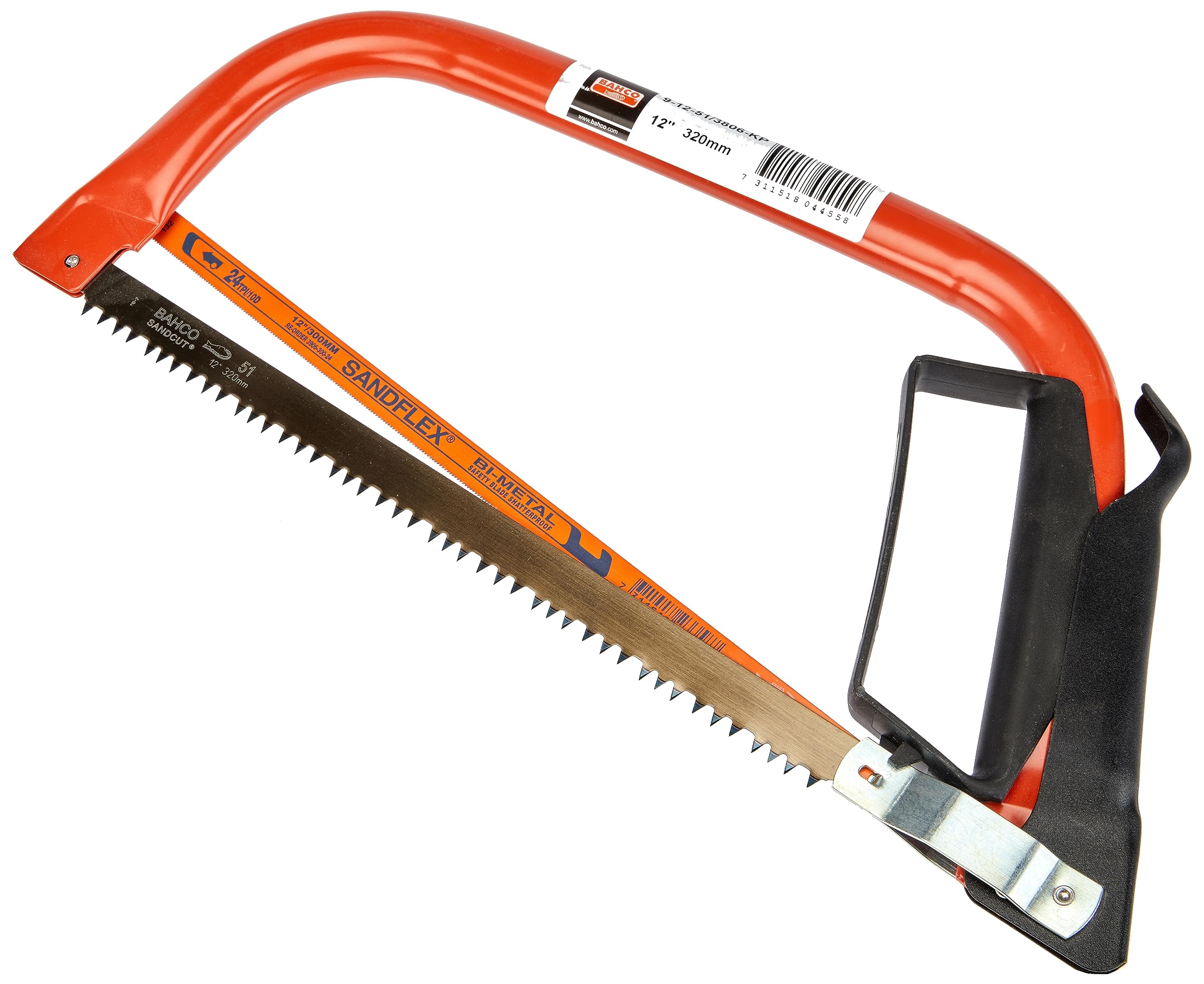 Bahco 9-12-51/3806-Kp Bowsaw & Extra Blade, Orange