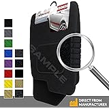 Car Mats FOR Vauxhall Corsa E 2015-2019 Black Carpet - Black Ribbed Trim - Black Rectangle Heel Pad [SAPP-1672]