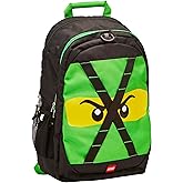 LEGO NINJAGO Future Kids School Backpack Bookbag, for Travel, On-the-Go, Back to School, Boys and Girls, with Adjustable Padded Straps, Lloyd Green