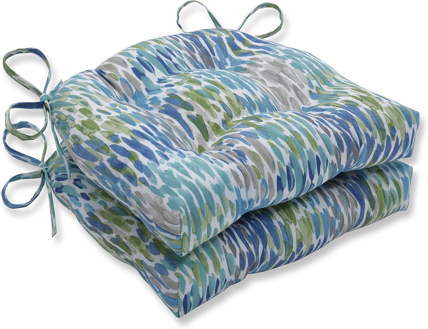 Pillow Perfect Outdoor/Indoor Make It Rain Cerulean