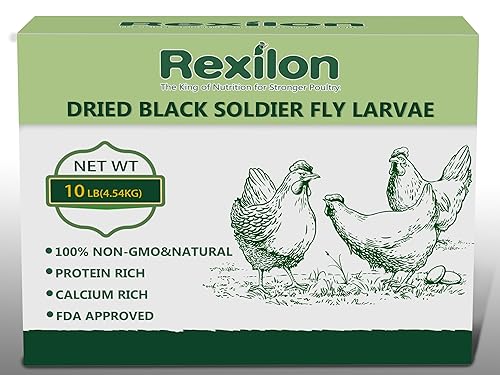 Rexilon 10lb Dried Black Soldier Fly Larvae – Pure Natural, High ...