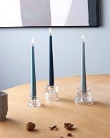 Bolsius Anthracite Tapered Candles 8-Pack 24.5 cm Unscented Vegan Wax view 4