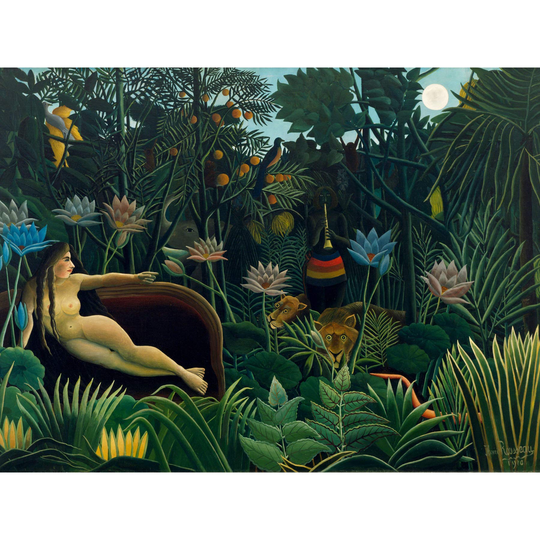 Henri Rousseau Le Rve Extra Large Wall Art Print Premium Canvas Mural