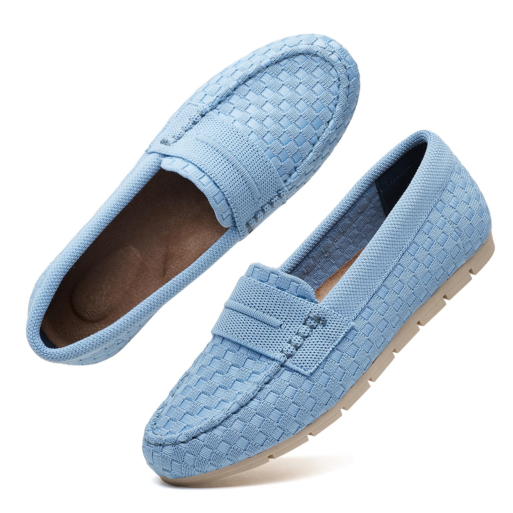 Photo 1 of *USED*
Volattio Loafers for Women Comfortable Slip On Working Shoes Womens Dressy Casual Work Flat Knit Shoes Blue Size 8 Wide Width