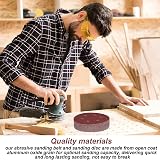STE BRUAM 100Pcs 150mm Sanding Discs 6 Hole Hook Loop 40-1000 Grits Set view 4