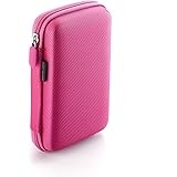 Drive Logic DL-64 Portable EVA Hard Drive Carrying Case Pouch, Pink
