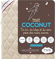 Matelas 140 ou 120 en fibre de coco Matelas 120 ou 140 pour lit de bébé en latex et coco
