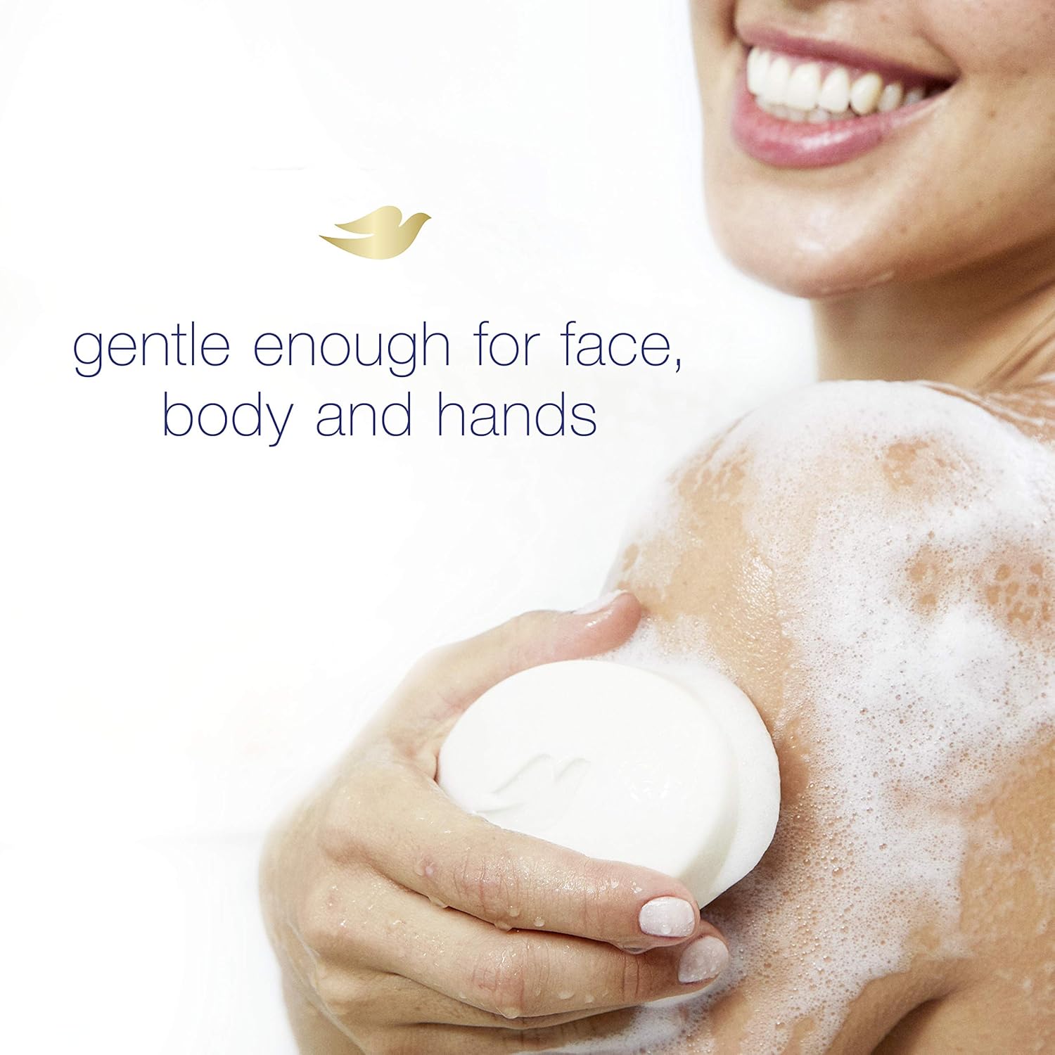 Dove Beauty Bar Gentle Cleanser for Softer and Smoother Skin with 1/4 Moisturizing Cream White More Moisturizing than Bar Soap, 3.75 oz, 6 Bars: Prime Pantry