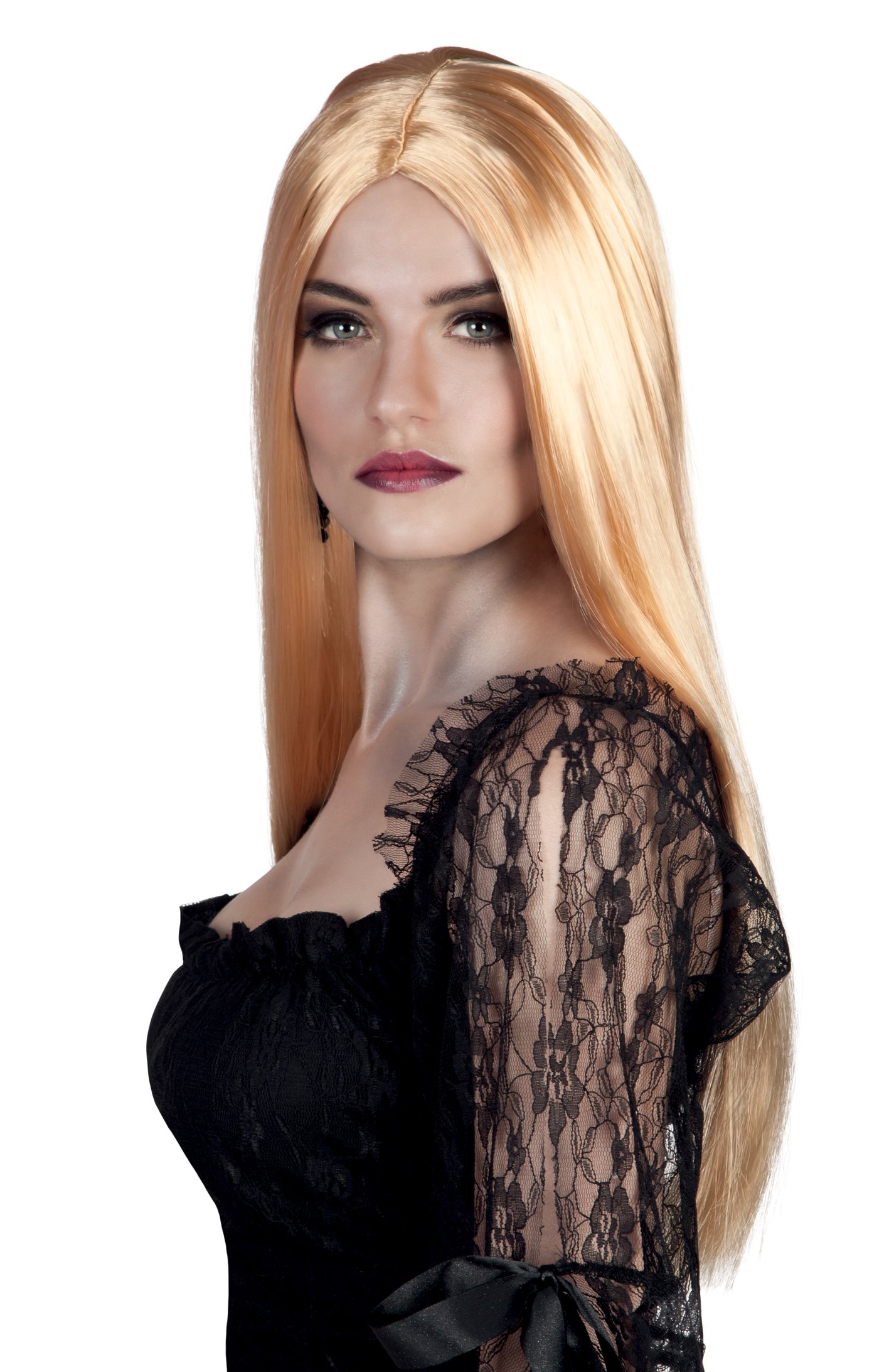 Boland Bewitched Long Blonde Witch Wig for Adults – Straight Costume Hair for Halloween, Cosplay, Fancy Dress, Witches, Sorceress & Party Outfits