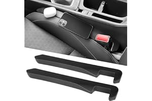 ARISMOTOR Car Seat Gap Filler Universal Fit Organizer for Car SUV Truck Stop Things from Dropping, Black, of 2