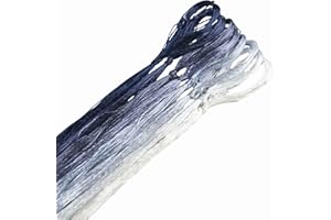 MINGGUXIUYI Natural Mulberry Silk Embroidery Thread, 8 Colors × 22m, Hand-Dyed Gradient, Suitable for Hand Embroidery/Jewelry