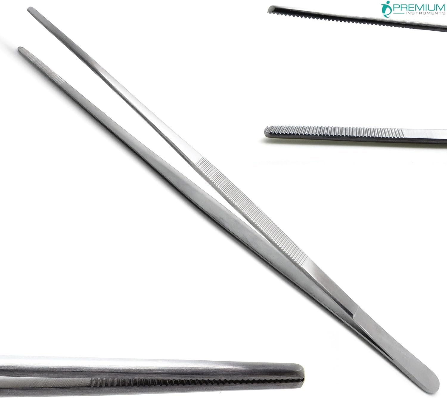 Dressing Tweezer 12" Tissue Thumb Forceps 3.5cm Serrated
