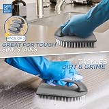 TDBS The Dustpan and Brush Store 3 Pack Scrubbing Brushes Nylon Bristles view 2