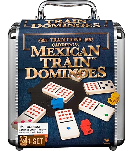 Regal Games – Dominó De Tren Mexicano Doble De Alta Calidad En Lata De Coleccionista Para 2 8 Jugadores