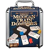 Mexican Train Dominoes Set Tile Board Game in