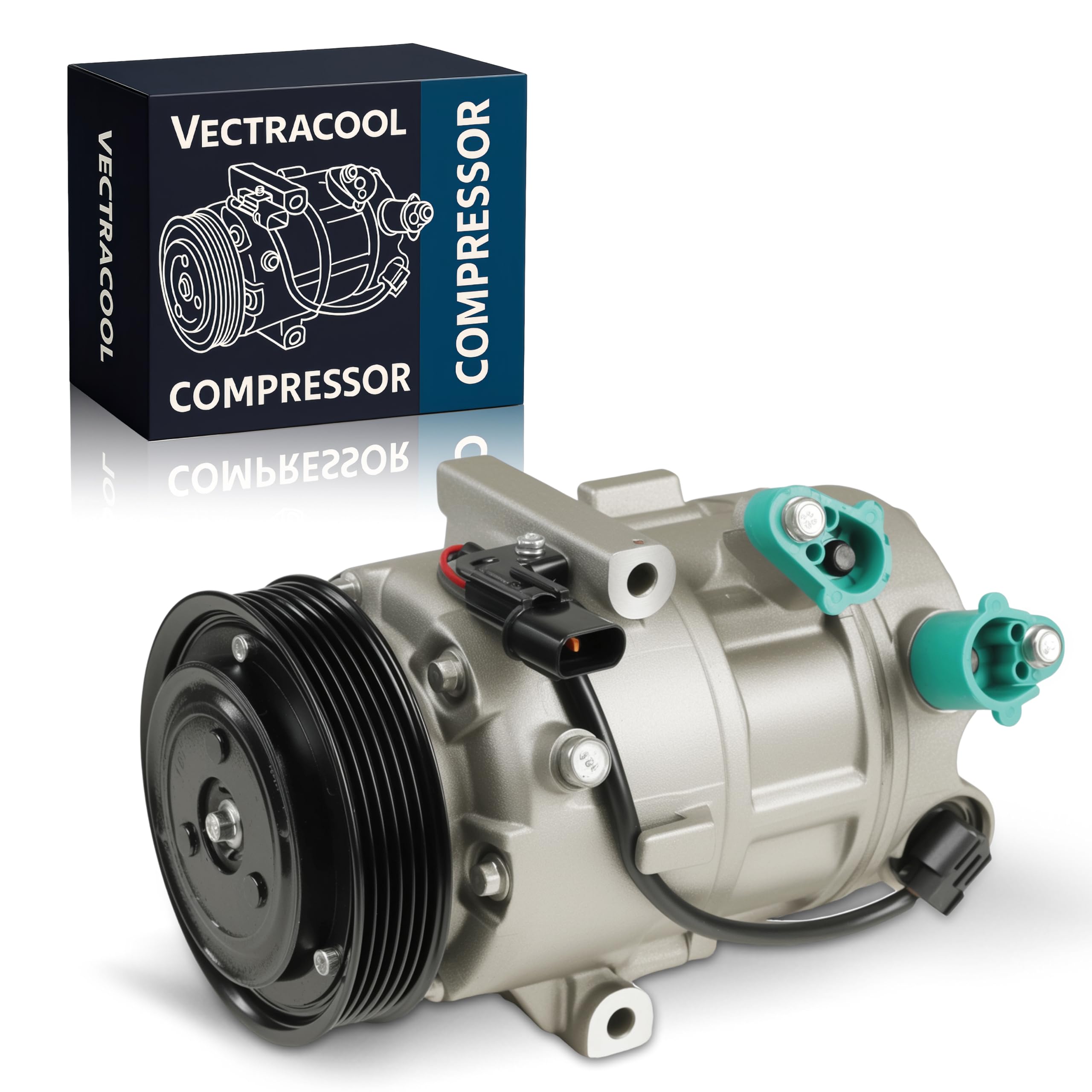 Photo 1 of 197383 Air Conditioning A/C Compressor Compatible with Hyundai Elantra 2014-2016, Elantra Coupe 2014,Elantra GT 2014-2017 Compatible with Kia Forte 2014-2015 Replacement # 97701A5800