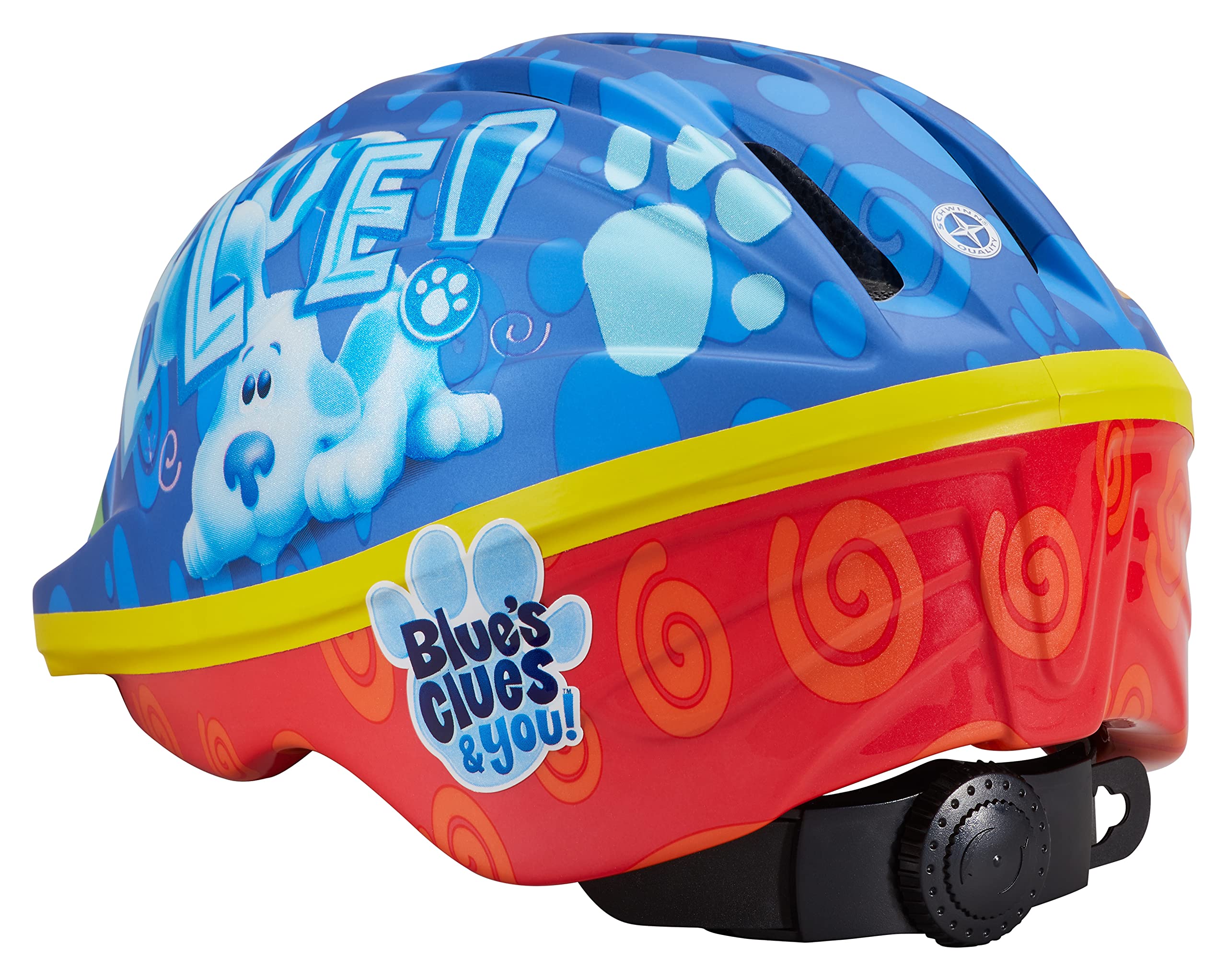 Nickelodeon Kids Paw Patrol and Blue's Clues & You Bike Toddler Helmet, Girls and Boys, Easy Adjust Dial Fit, Multi-Sport Helmet