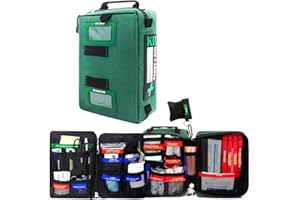 LANPOWKIN BearHoHo 255PCS Pro First Aid Kit Home&Workplace Emergency Survival Kit Large Portable Travel Trauma Medical Bag for Car,Trucks,Boats,Outdoor Camping,Hiking,Backpacking,Cycling,Hunting Sports (Green)