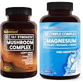 BioEmblem Triple Magnesium Complex 180 Capsules and Mushroom Complex