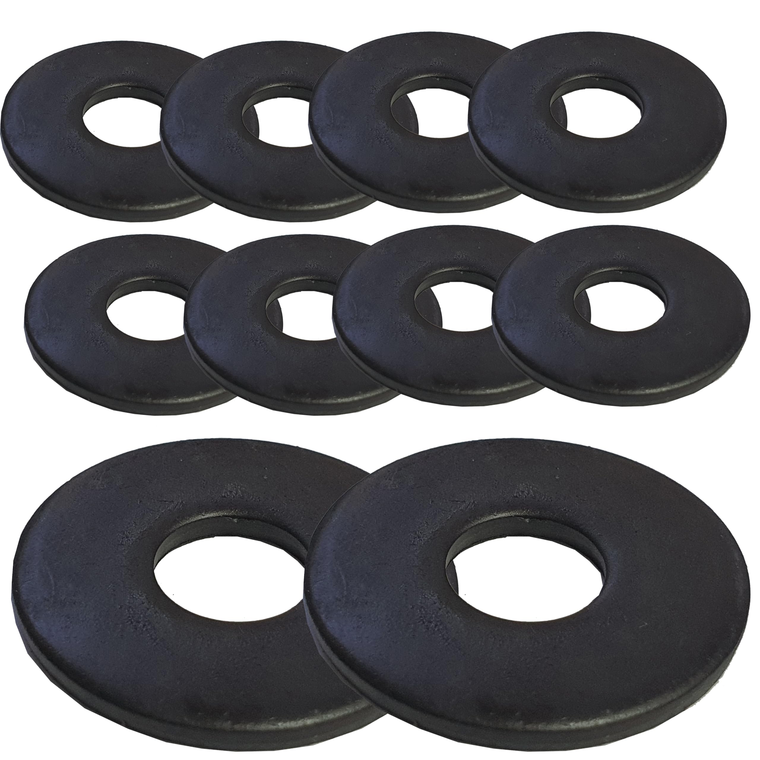 M6 x 24mm Black Stainless Steel Penny Washers Blackened Washer (Pack of 10) โ image 1