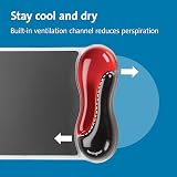 Kensington Duo Gel Ergonomic Mouse Pad with Wrist Support Red Black view 4