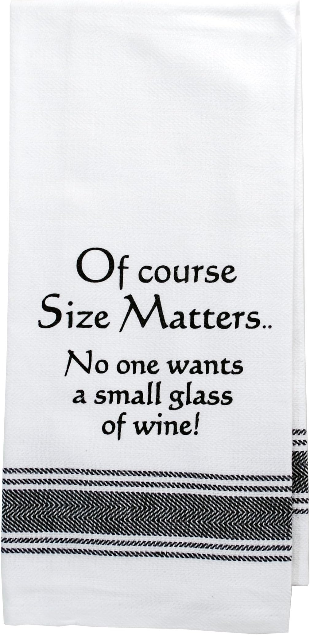 Wild Hare Designs Of Course Size Matters, Kitchen Towel