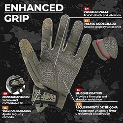 HANDLANDY Utility Mechanics Work Gloves with
