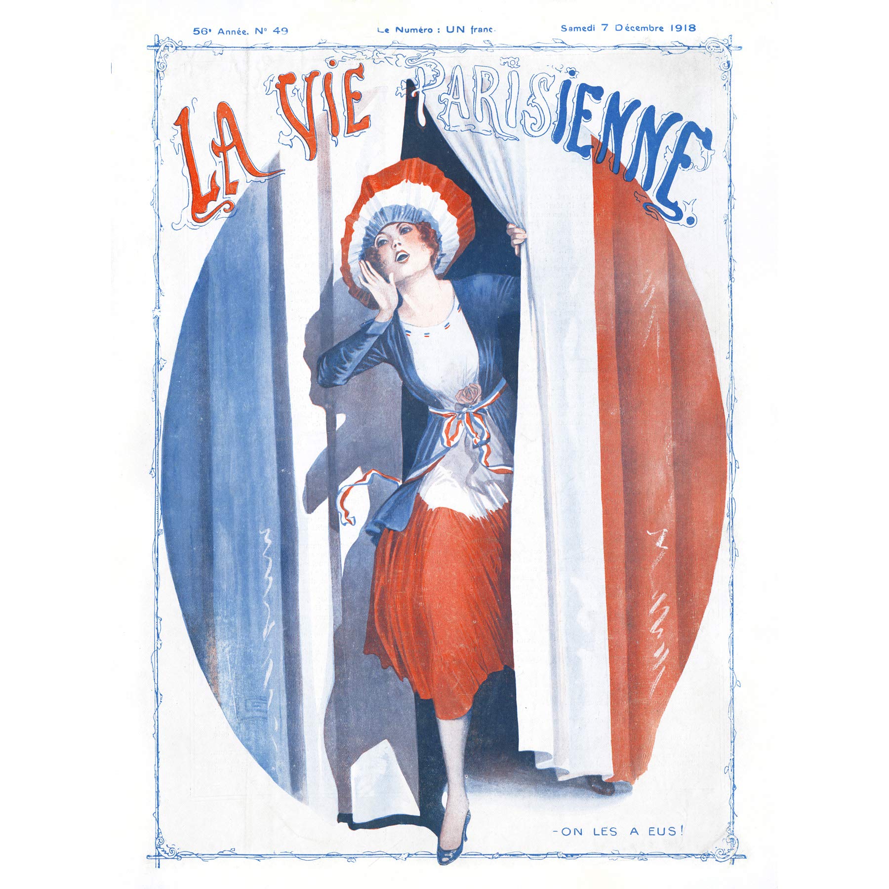 Artery8 La Vie Parisienne We Got Them World War 1 Victory Magazine Cover Large Wall Art Poster Print Thick Paper 18X24 Inch