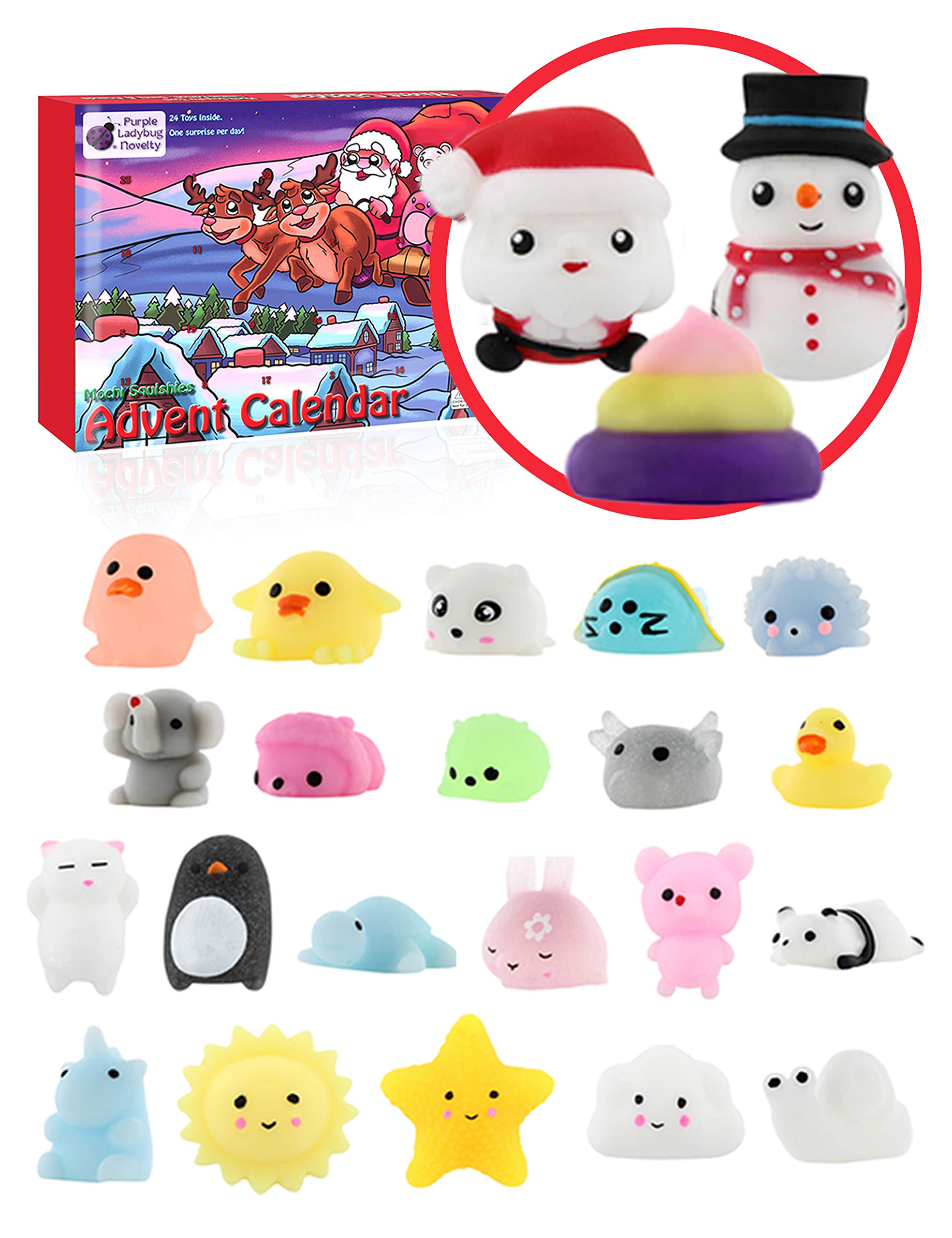 The Original Mochi Squishy Toys Advent Calendar For Kids 2019 Edition 