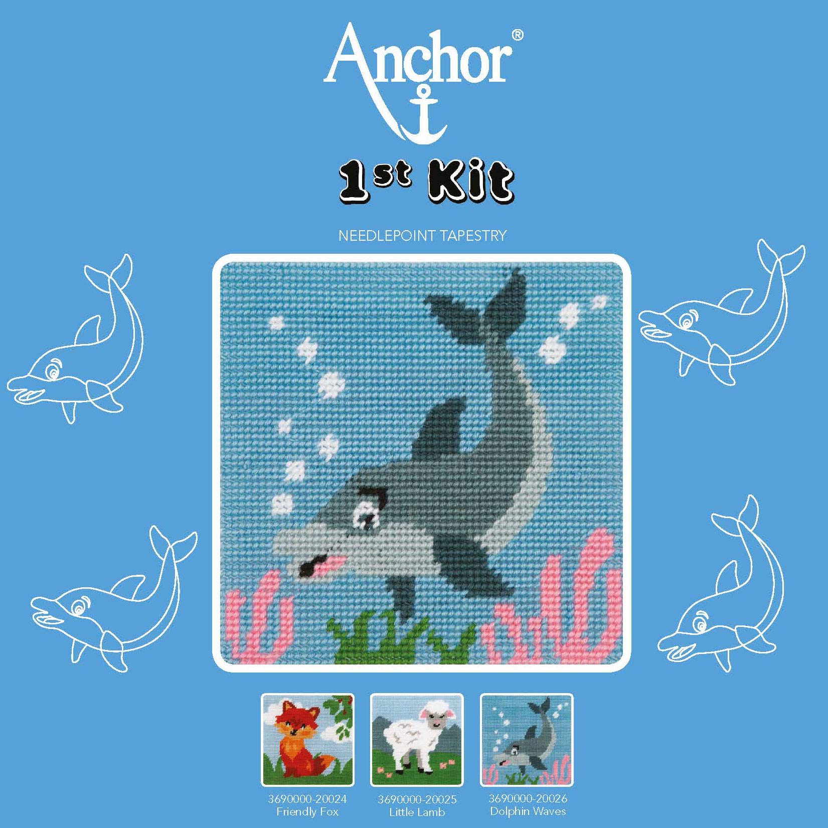 Anchor Tapestry Kit, Assorted, 15 x 15cm