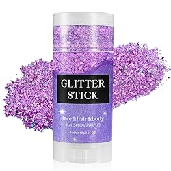 Mysense Purple Body Glitter Stick,Singer Concert