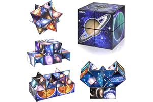 EUCLIDEAN CUBE Star Cube Magic Cube Set, 2 in 1 Yoshimoto Cube for Kids and Adults, Toy for Boys and Girls Ages 8-12