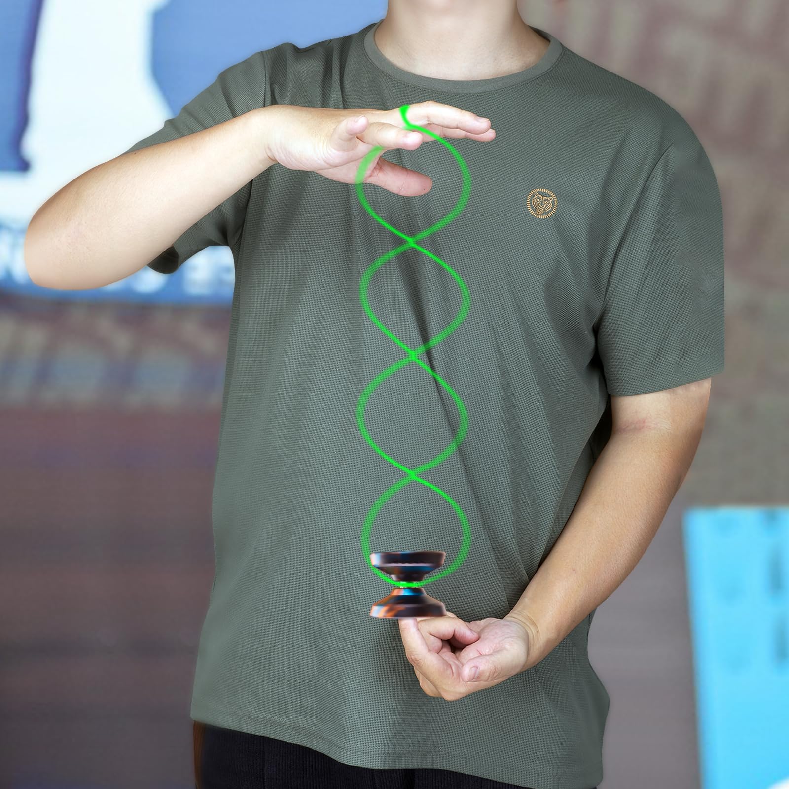 WATIEOBOO Professional Responsive Yoyo Bearing Beginner, Unresponsive Yoyo Bearing for Fingerspin Tricks - Black, Blue, Gold