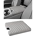 Sinvanho Center Console Armrest Cover for 2015-2025 Ford F150 F250 F350 F450 F550 with 40/20/40 Jump Seat, PU Leather Middle 