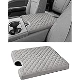 Sinvanho Center Console Armrest Cover for 2015-2025 Ford F150 F250 F350 F450 F550 with 40/20/40 Jump Seat, PU Leather Middle 