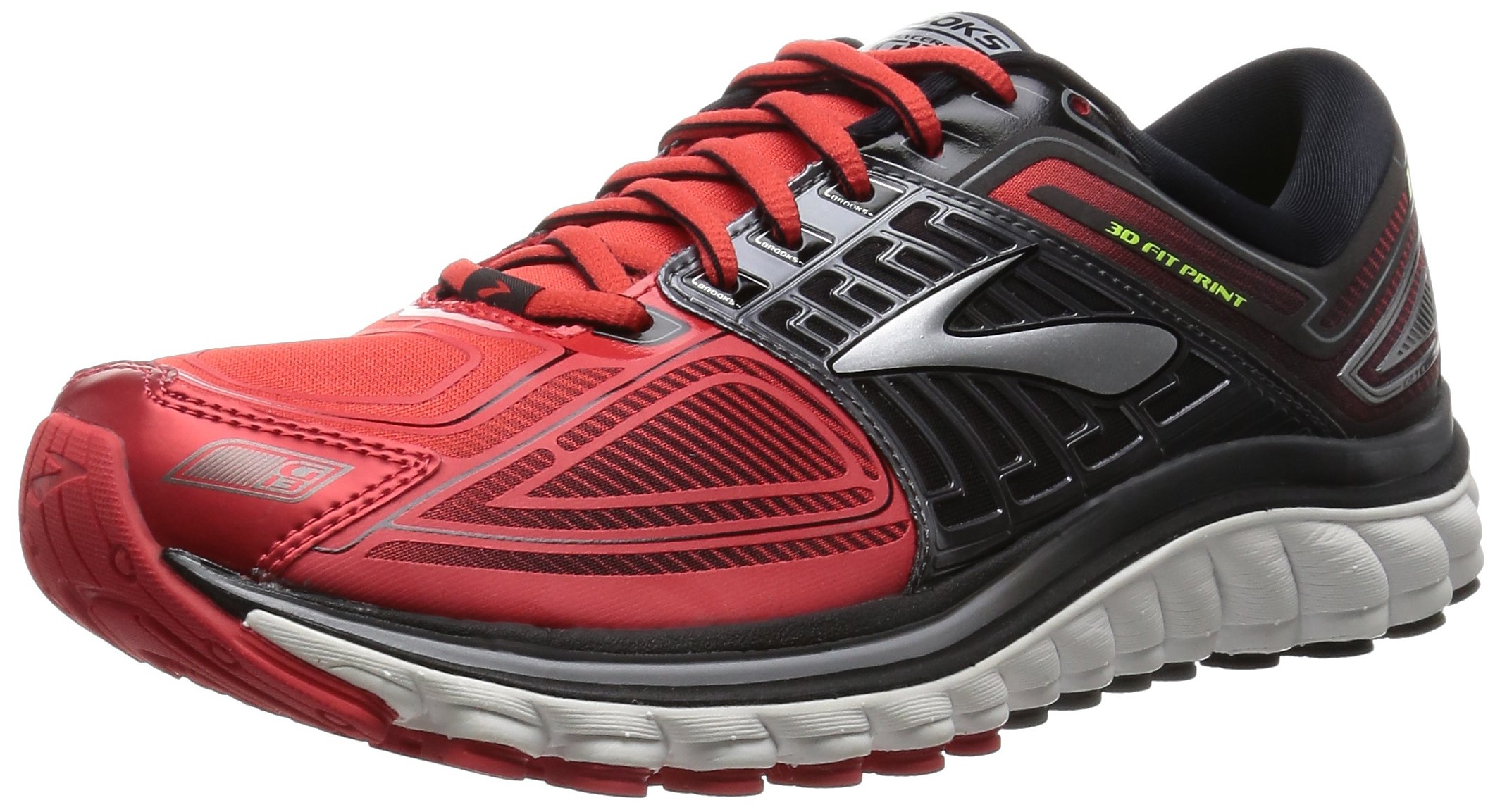 Brooks Glycerin 13 Mens Running Shoes Red Black 1101991D683 Size 13 Medium D Brooks Mens Glycerin 13 Running Shoes Red 110199 1d 683  main image 4