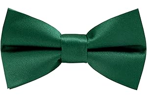 Carahere Pre-Tied Little Boy's Polka Dot Bow Ties Baby Solid Color Bow Ties For Kids M012