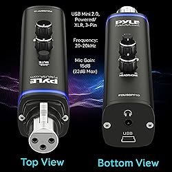 Pyle Microphone XLR-to-USB Signal Adapter