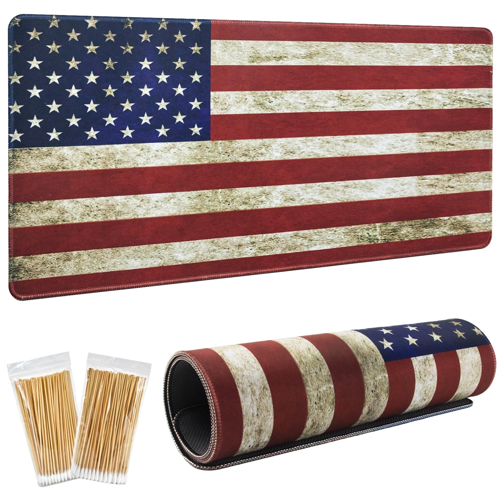 Photo 1 of 24"x12" Cleaning Mat and Long Swabs - Mat for All Equipment Maintenance - Thick, Anti-Slip, Waterproof & Oil-Resistant Workbench Pad