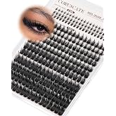 CORUSCATE Spikes Lash Clusters with Bottom Lashes Cat Eye Eyelash Clusters | Pre-Mapped Manga Cluster Eyelash Extensions Wispy Spiky Bottom Lashes Clusters Anime Individual Lash for Dramatic DIY Glam