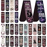 Dark Romance Magnetic Bookmark Gifts - Wxiben 30PCS Funny Magnetic Bookmarks Gothic Book Mark Magnets Romantasy Page Marker Clip Gift for Women Girls Dark Romance Reader Students Teachers Supplies