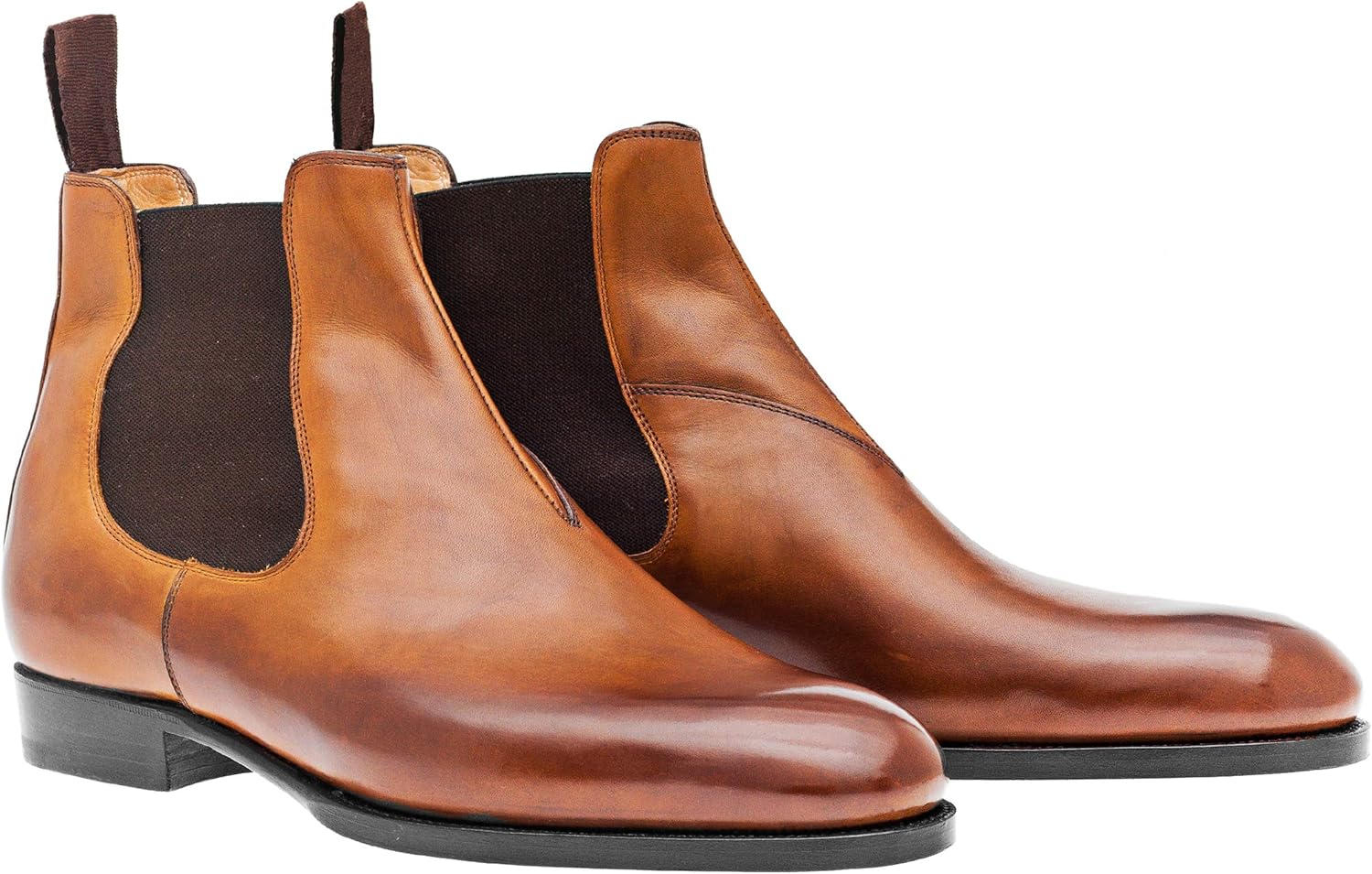 Buy Costoso Italiano Eastbourne Men's Tan Leather Casual Slip On Ankle Chelsea Boots at Amazon.in