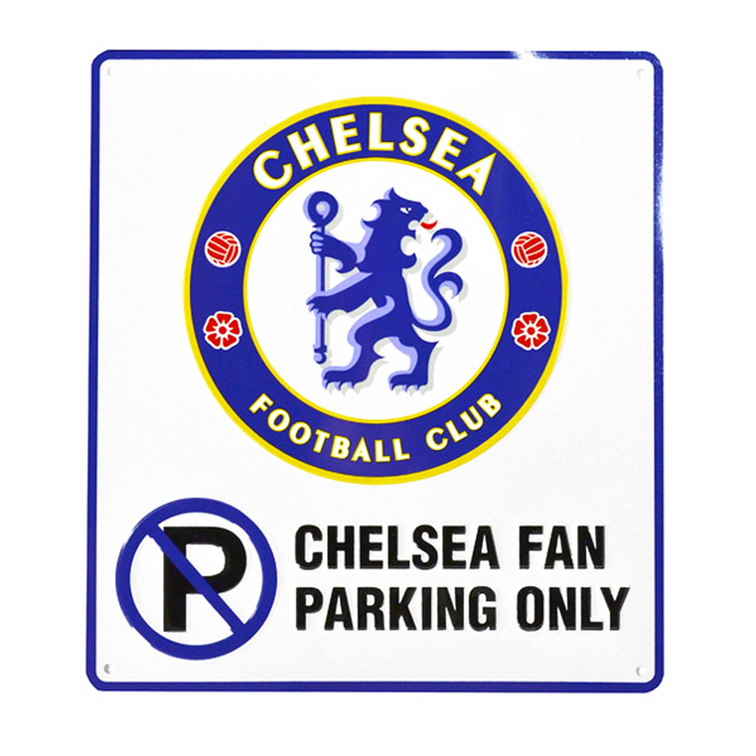 Club Licensed Chelsea 'No Parking' Sign (23cm x 25cm)