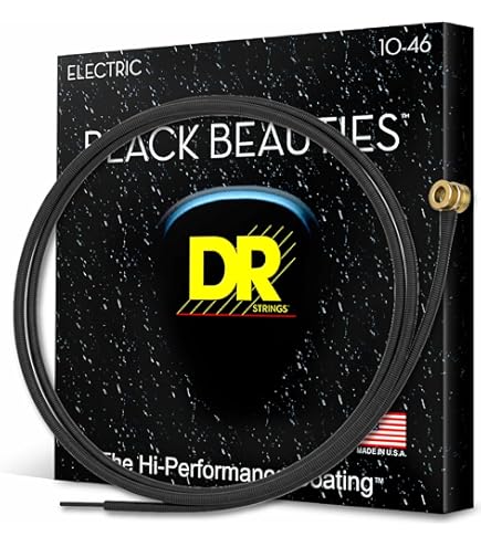 Dây đàn màu đen guitar bass DR Strings BLACK BEAUTIES™ - BLACK Colored