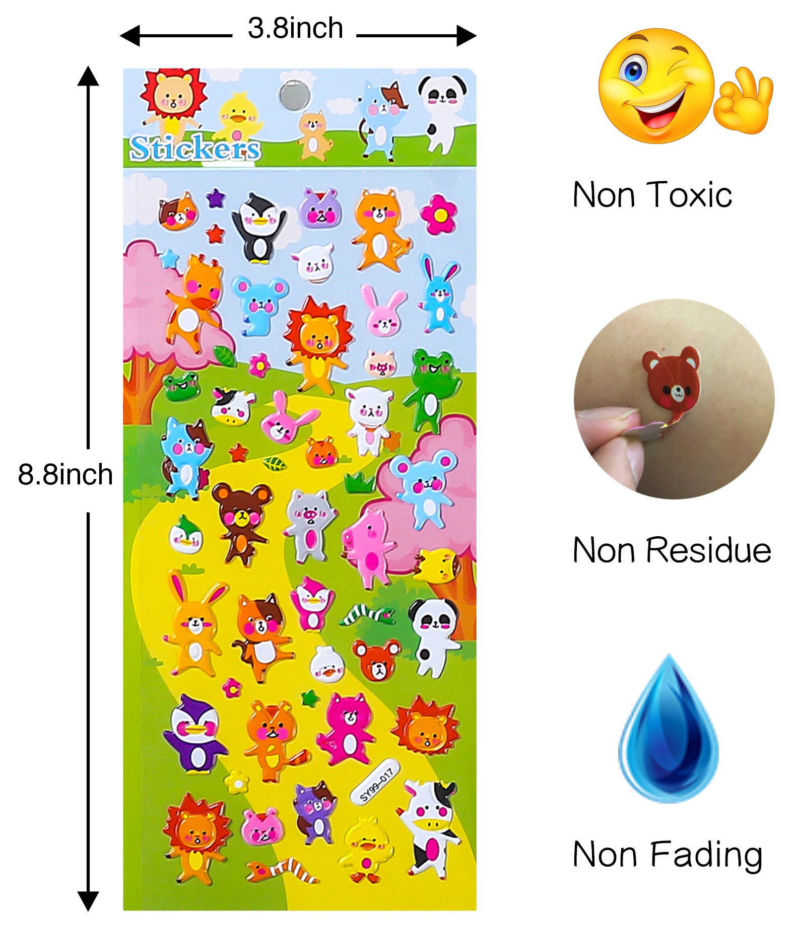 Stickers 1000 + and 20 Different Scenes , 3D Puffy Stickers, Year-Round Sticker Bulk Pack for Teachers School,Students, Toddlers,Scrapbooking, Girl Boy Birthday Present Gift, Including cars and more