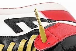 Loop King Laces - Premium Gold Flat Leather Shoe