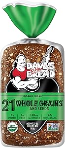 Dave's Killer Bread 21 Whole Grains and Seeds, Whole Grain Organic Bread, 27 oz Loaf