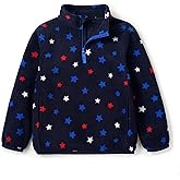 EIGIOO Toddler Boys Girls Fleece Quarter Zip Pullover Jacket Kids Lightweight Long Sleeve Outerwear 2-12 Years