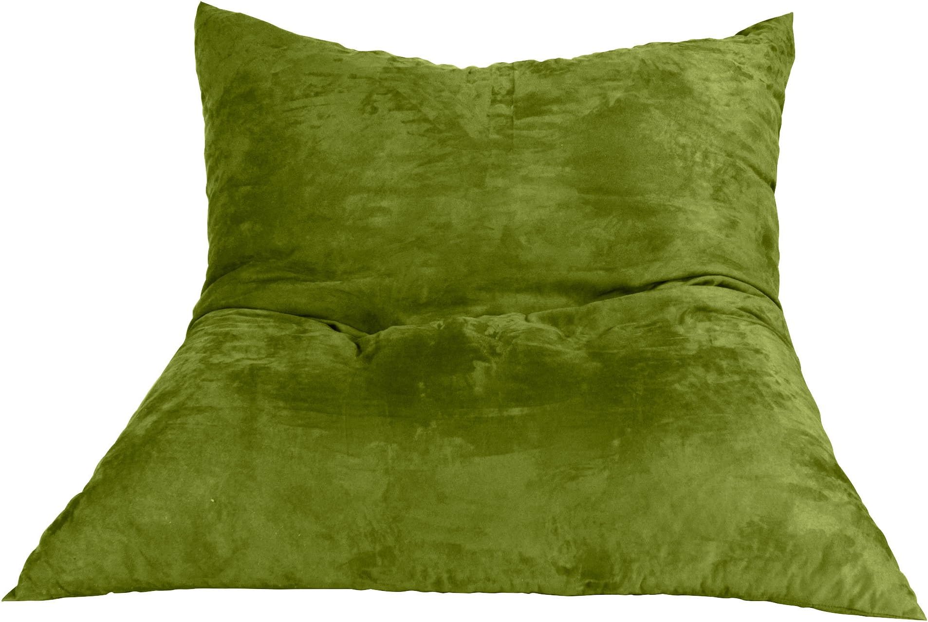 Lounge Lizard Giant Bean Bag Filled with Super Soft Memory Foam Green